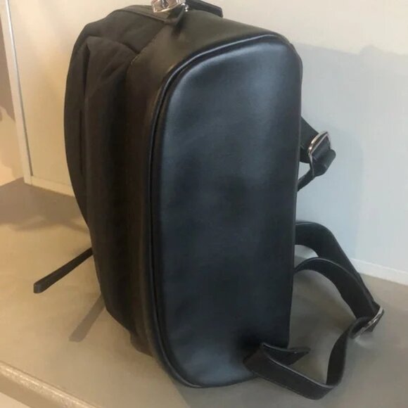 WANT Les Essentiels Piper Black Nylon and Jet Black Leather Backpack main image 12